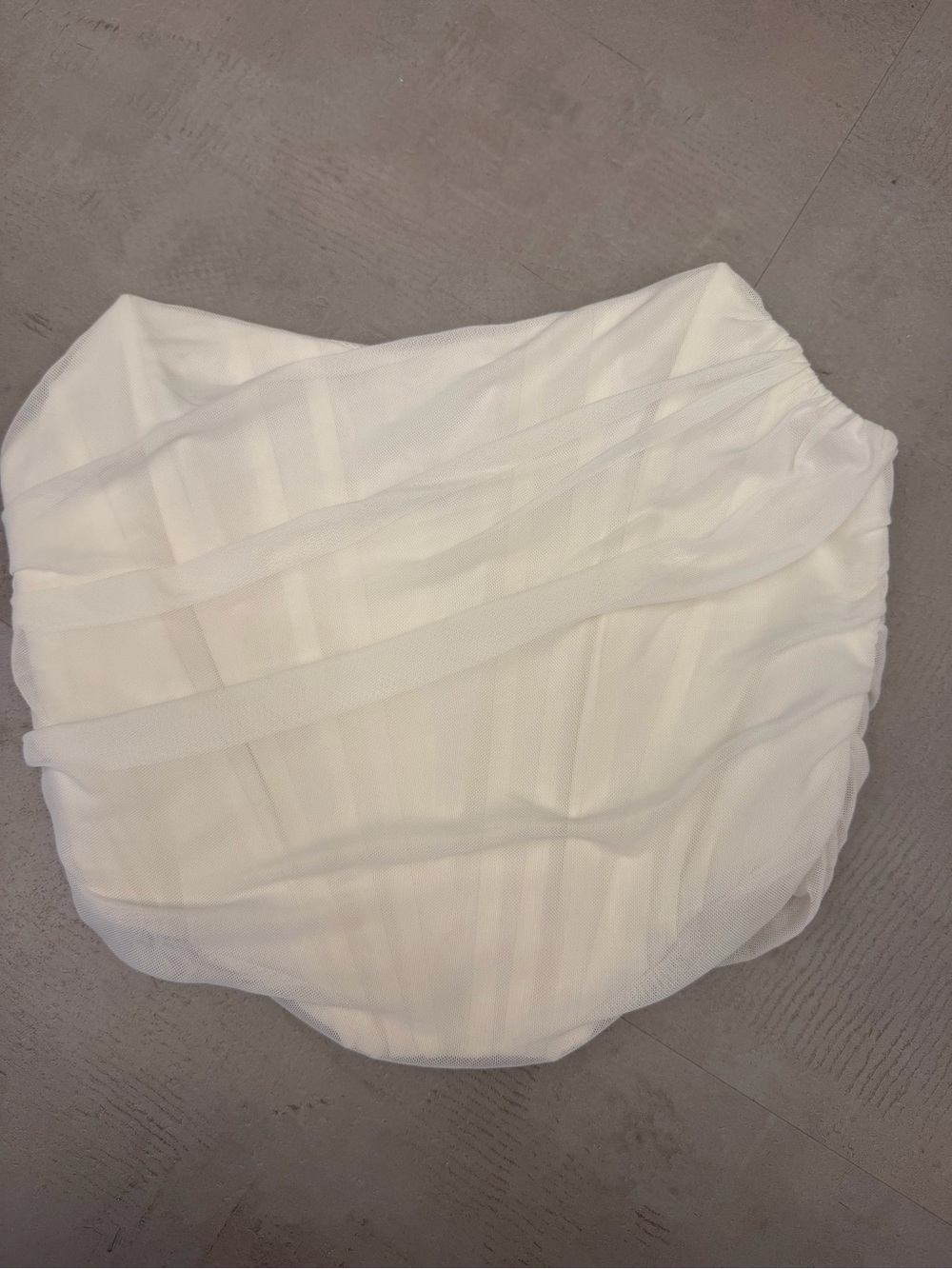 White corset top.